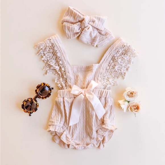 reverie threads Other - Reverie Threads LUXE ROMPER IN NATURAL